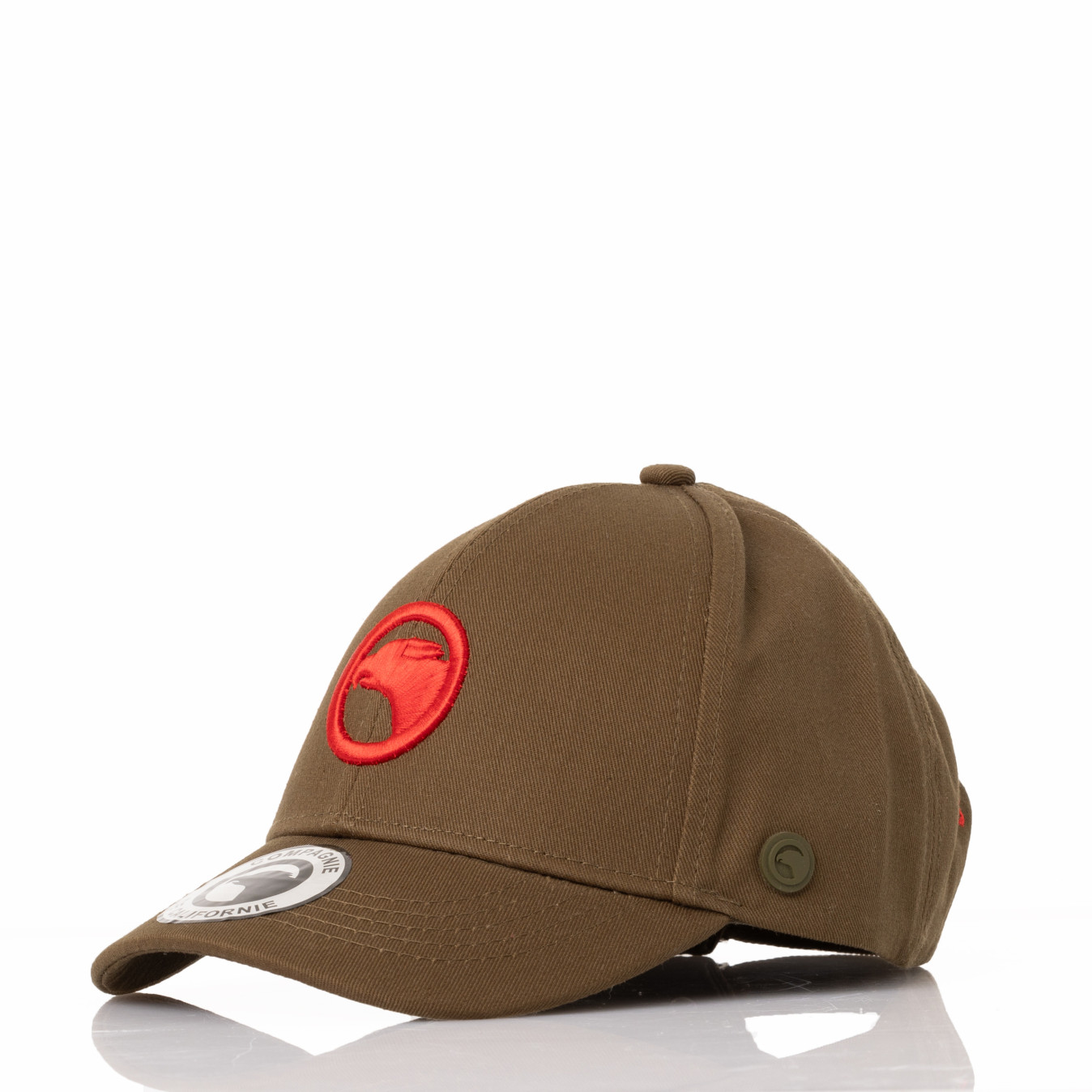 Casquette West Hollywood kaki / rouge enfant Compagnie de Californie - photo 1