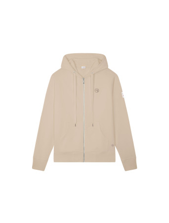 AW25 KIDS GILET A CAPUCHE BEIGE