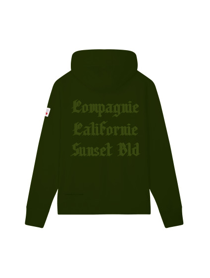 Sweat zippé à capuche Zipgotbrod kaki Compagnie de Californie