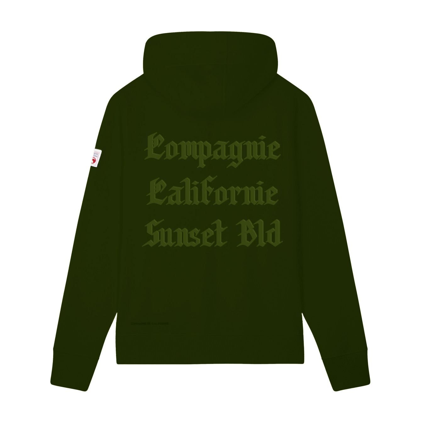 Sweat zippé à capuche Zipgotbrod kaki Compagnie de Californie