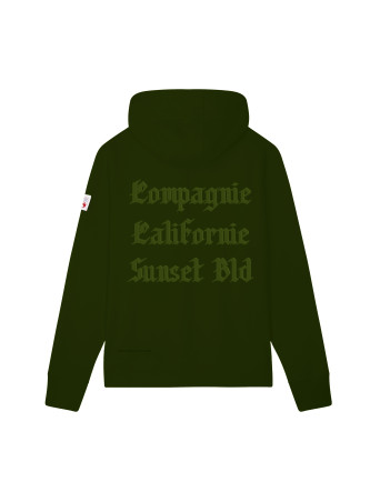 Sweat zippé à capuche Zipgotbrod kaki Compagnie de Californie