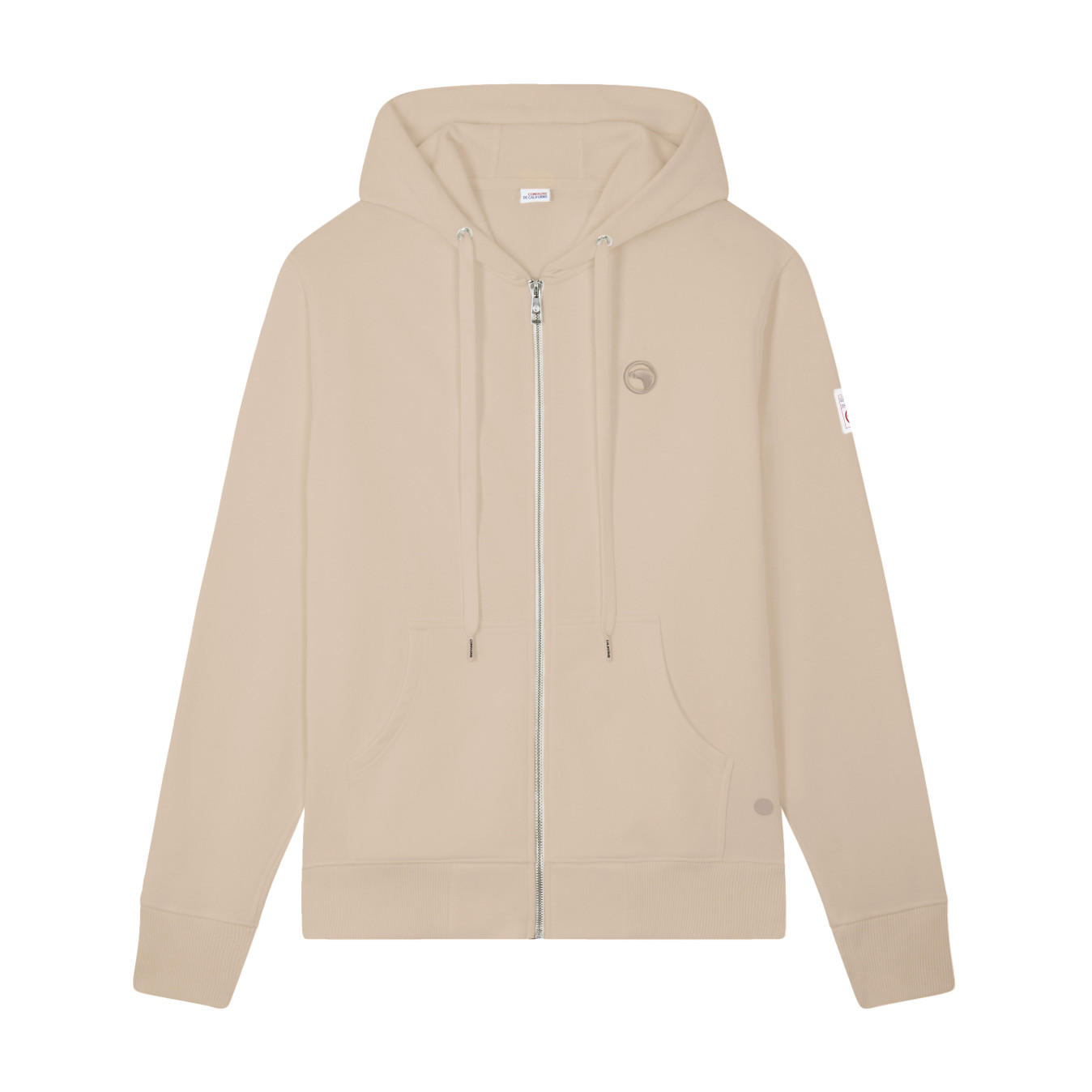 Sweat zippé à capuche beige Compagnie de Californie - photo 1