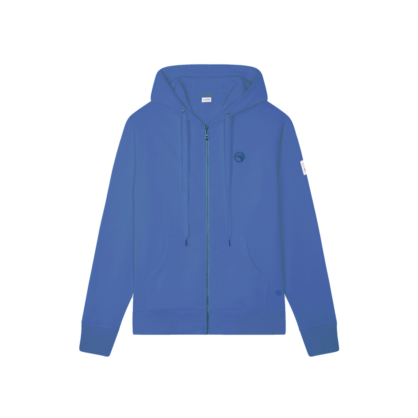 Sweat zippé à capuche indigo Compagnie de Californie - photo 1