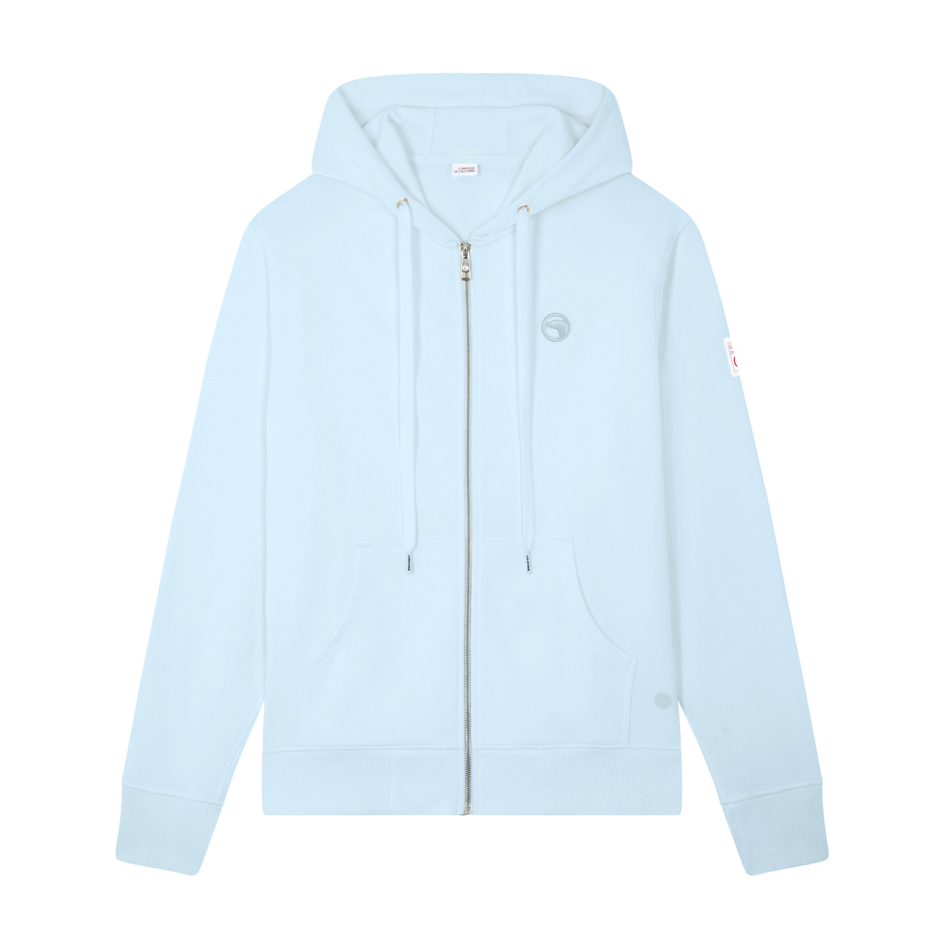 Sweat zippé à capuche bleu ciel Compagnie de Californie