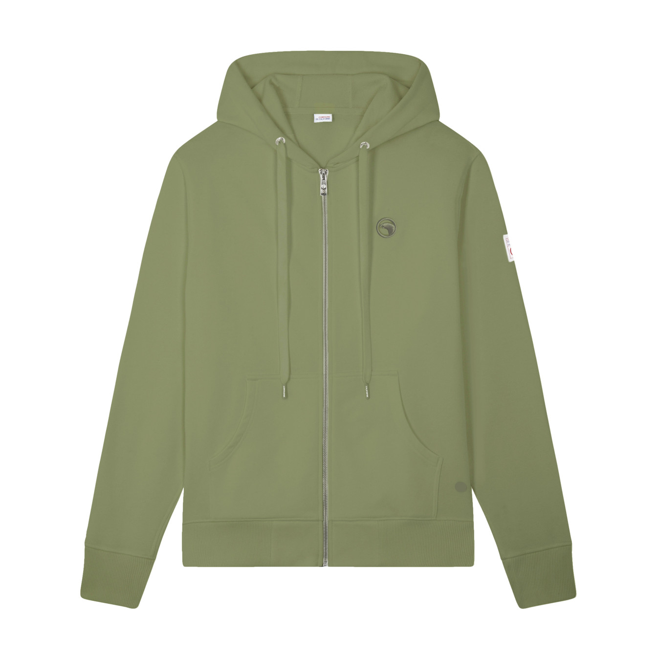 Sweat zippé à capuche kaki Compagnie de Californie