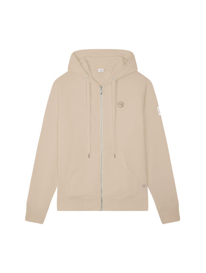 Sweat zippé à capuche beige Compagnie de Californie