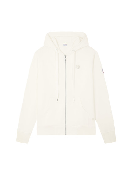 Sweat zippé à capuche blanc cassé Compagnie de Californie
