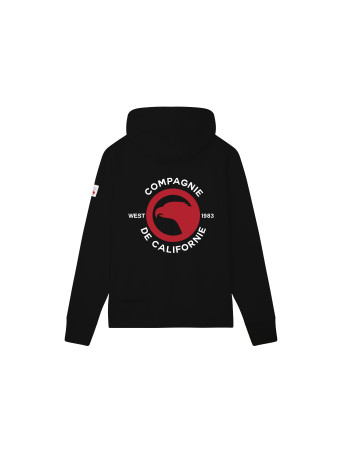 SS25 SWEAT ZIP WEST 1983 NOIR