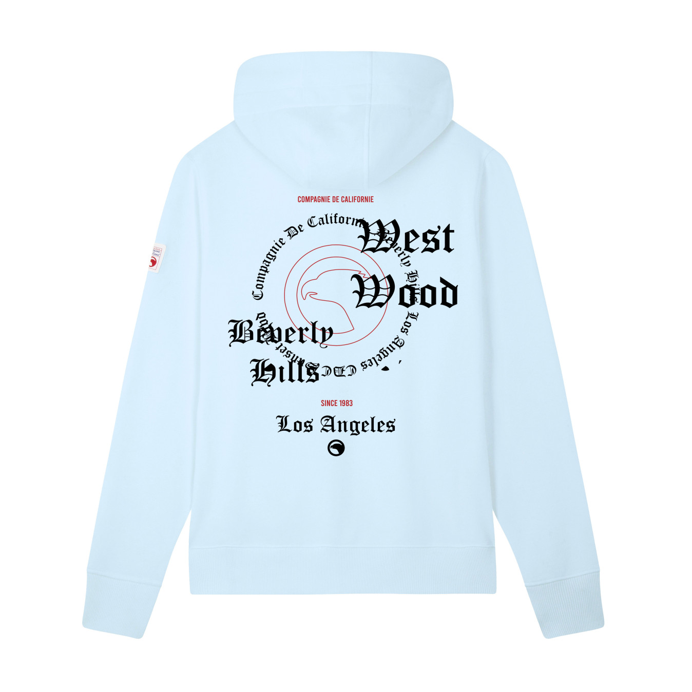 Sweat zippé Burbank bleu ciel Compagnie de Californie