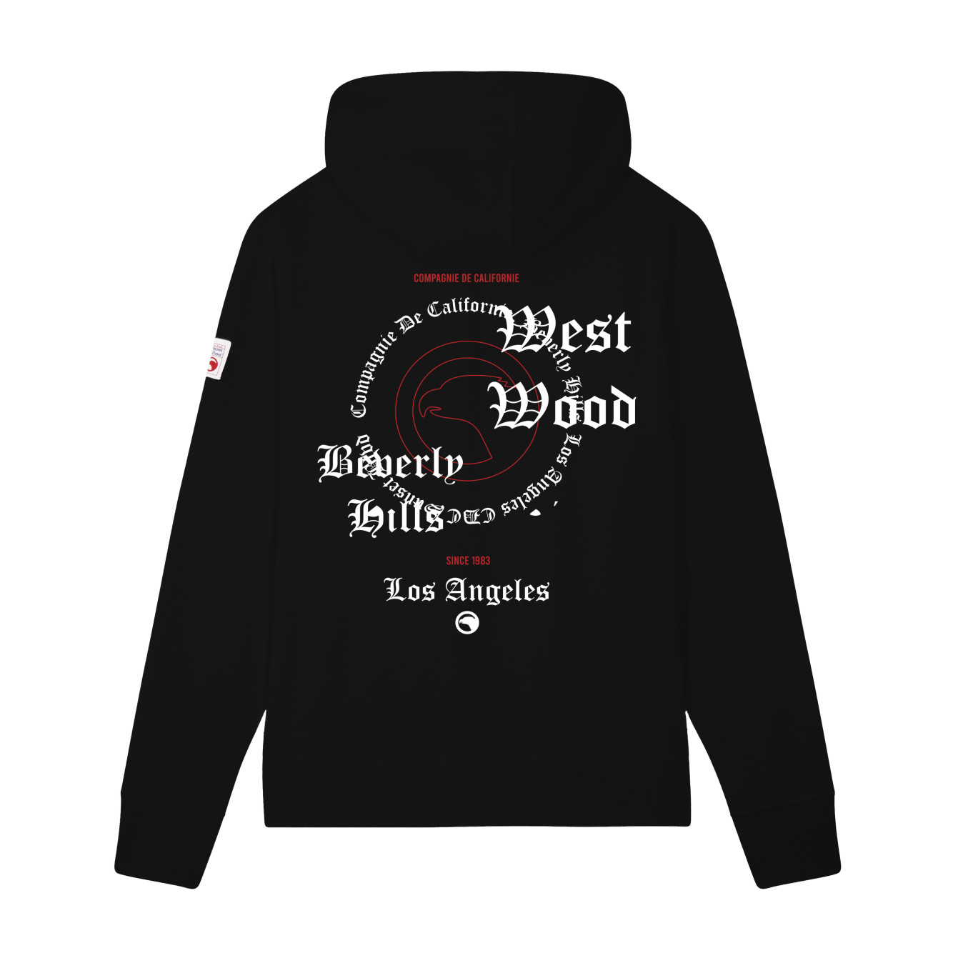 Sweat zippé Burbank noir Compagnie de Californie