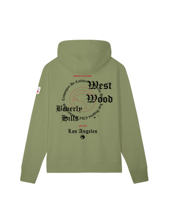 Sweat zippé Burbank kaki enfant Compagnie de Californie