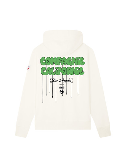 Sweat zippé Art blanc cassé Compagnie de Californie - photo 1