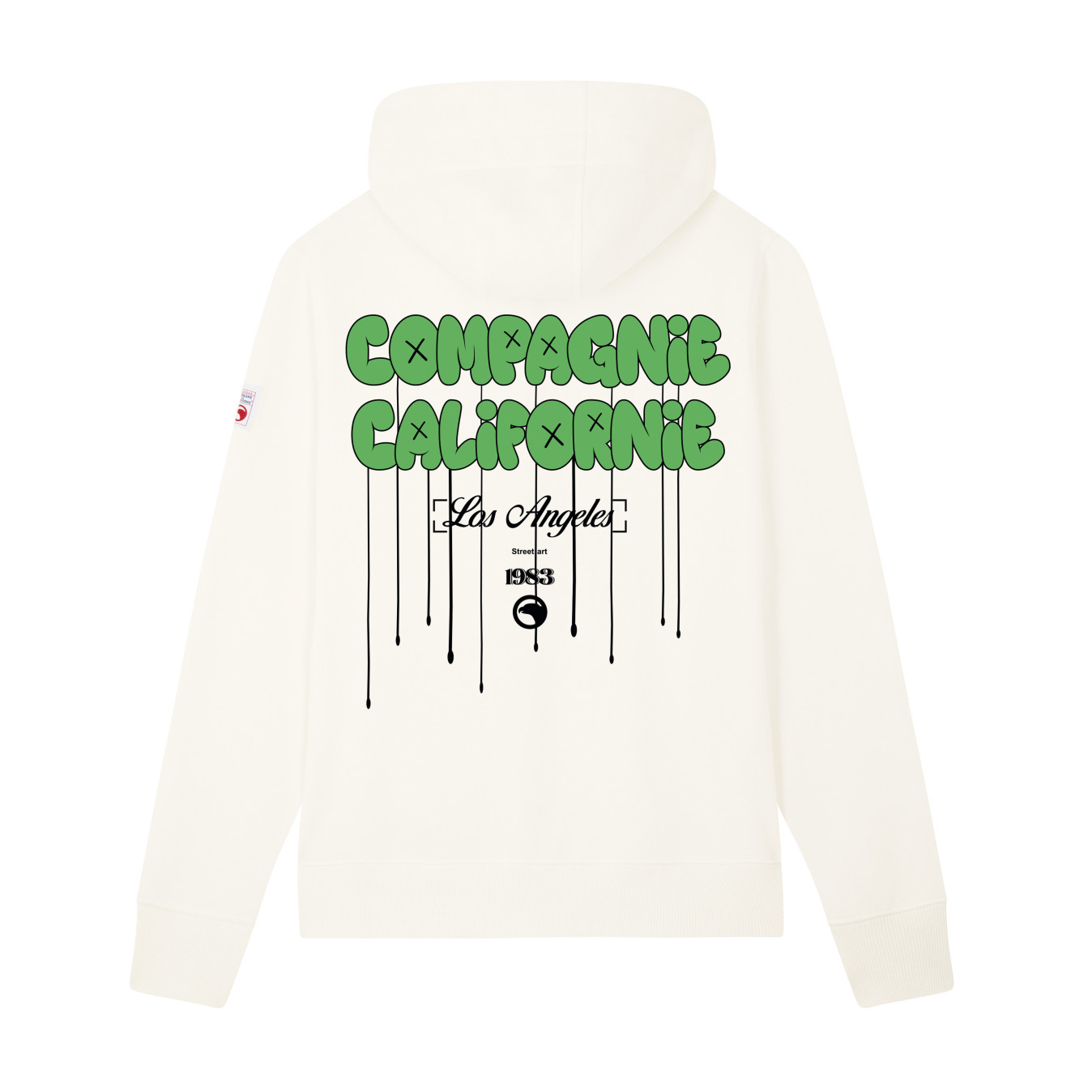 Sweat zippé Art blanc cassé Compagnie de Californie - photo 1