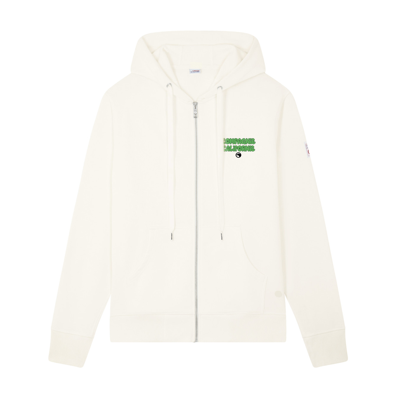 Sweat zippé Art blanc cassé Compagnie de Californie - photo 2