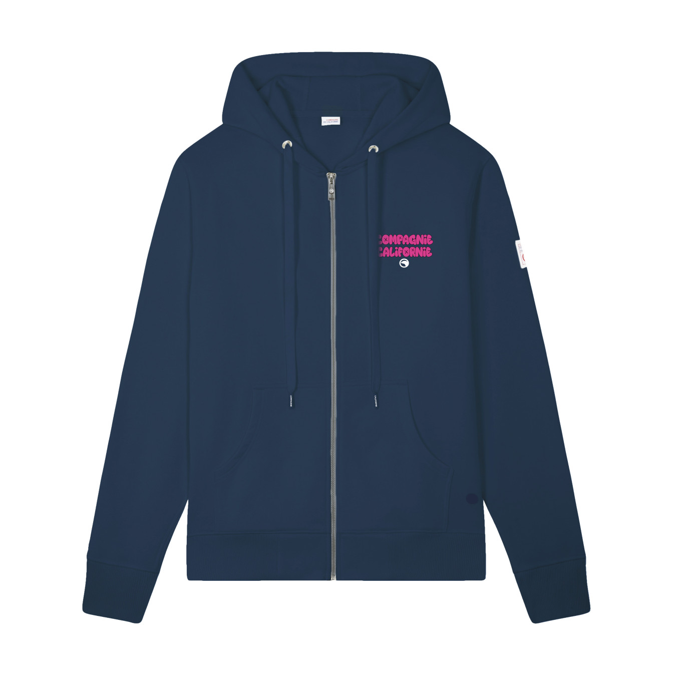 SS25 SWEAT ZIP ART MARINE