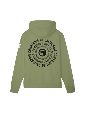 Sweat zippé Relief kaki enfant Compagnie de Californie