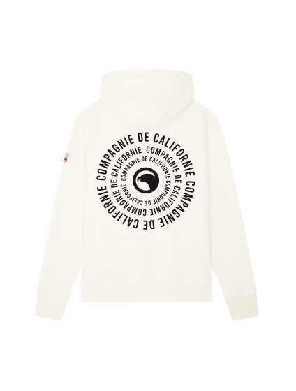 Sweat zippé Relief blanc cassé Compagnie de Californie