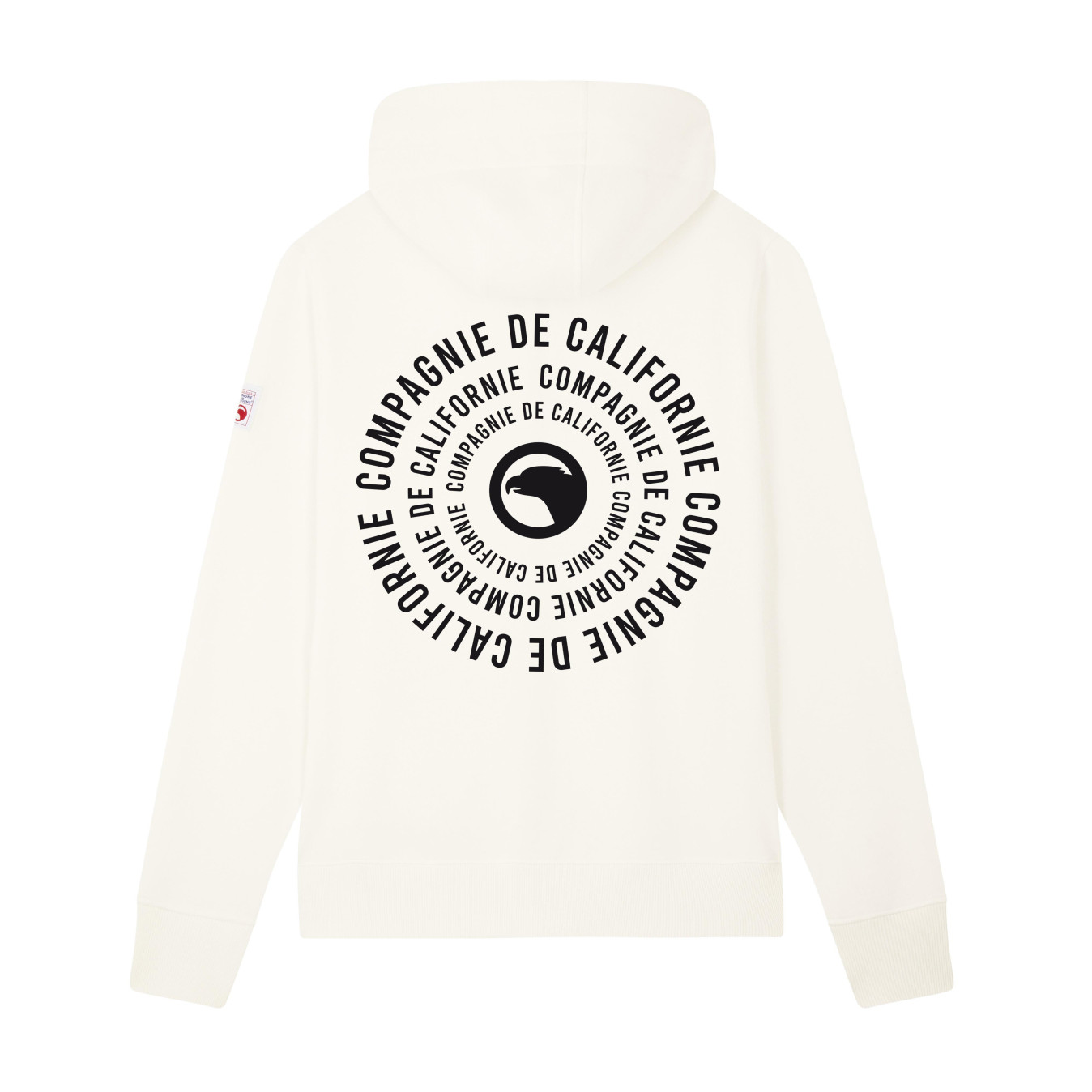 Sweat zippé Relief blanc cassé Compagnie de Californie