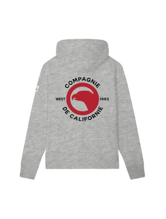 Sweat zippé West 1983 gris enfant Compagnie de Californie