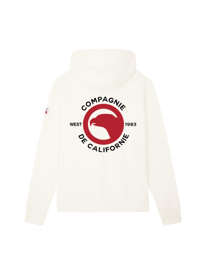 Sweat zippé West 1983 blanc cassé enfant Compagnie de Californie
