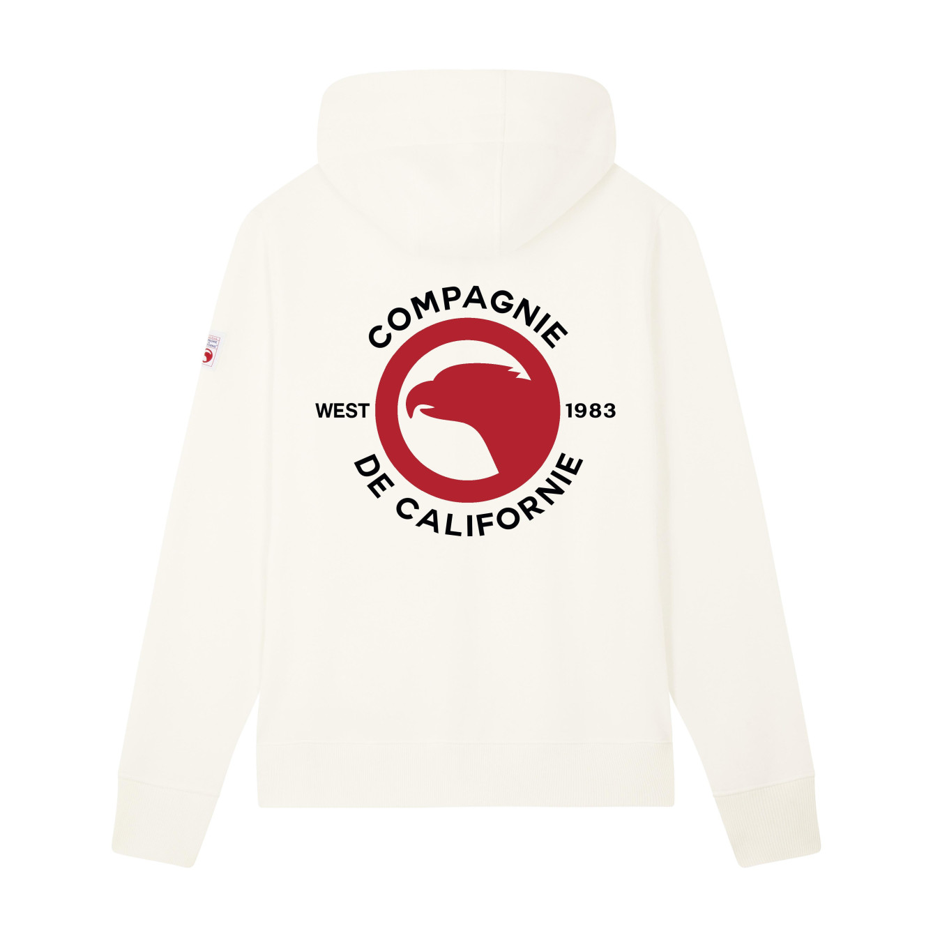 Sweat zippé West 1983 blanc cassé enfant Compagnie de Californie