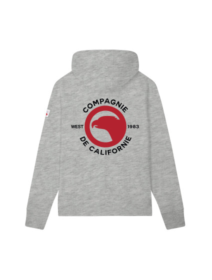 Sweat zippé West 1983 gris Compagnie de Californie