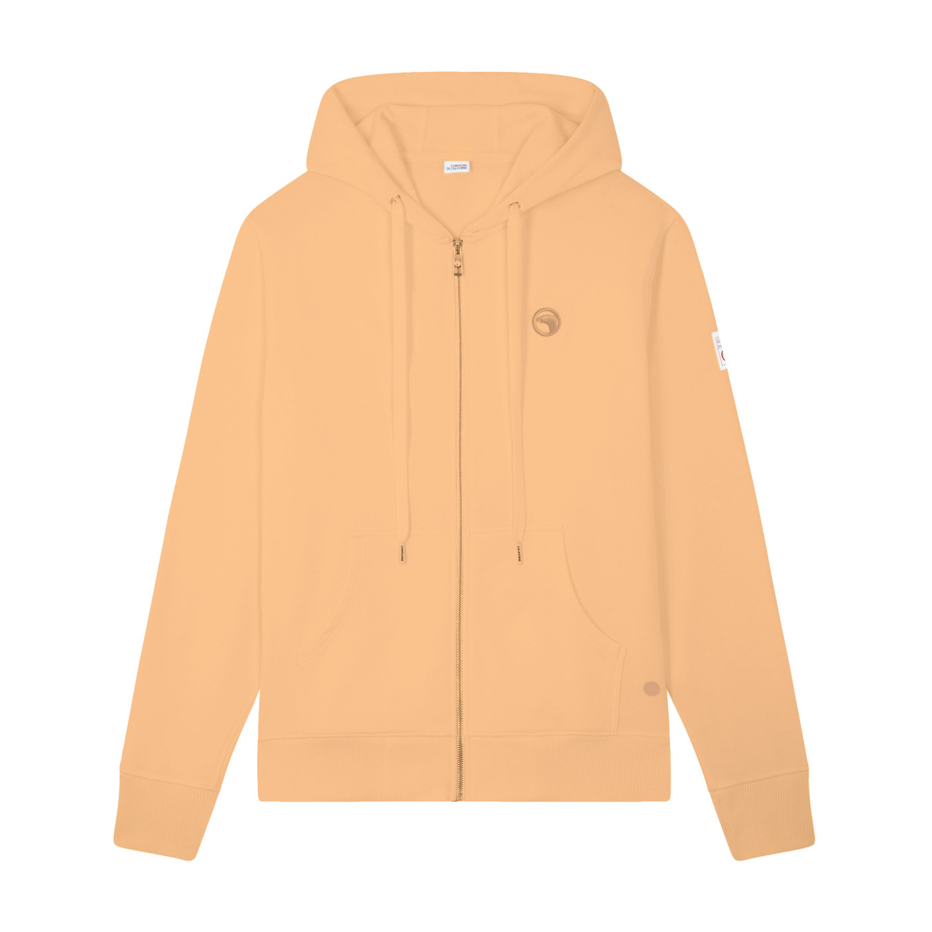 Sweat zippé à capuche orange enfant Compagnie de Californie