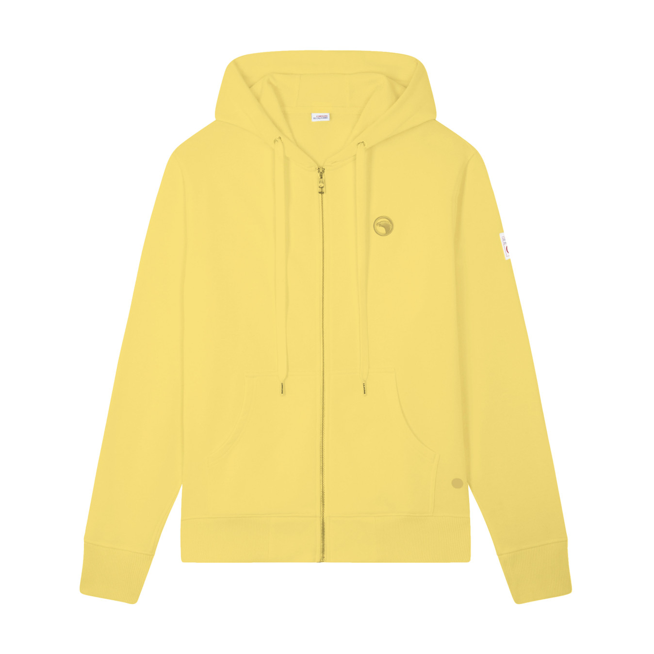 Sweat zippé à capuche jaune Compagnie de Californie