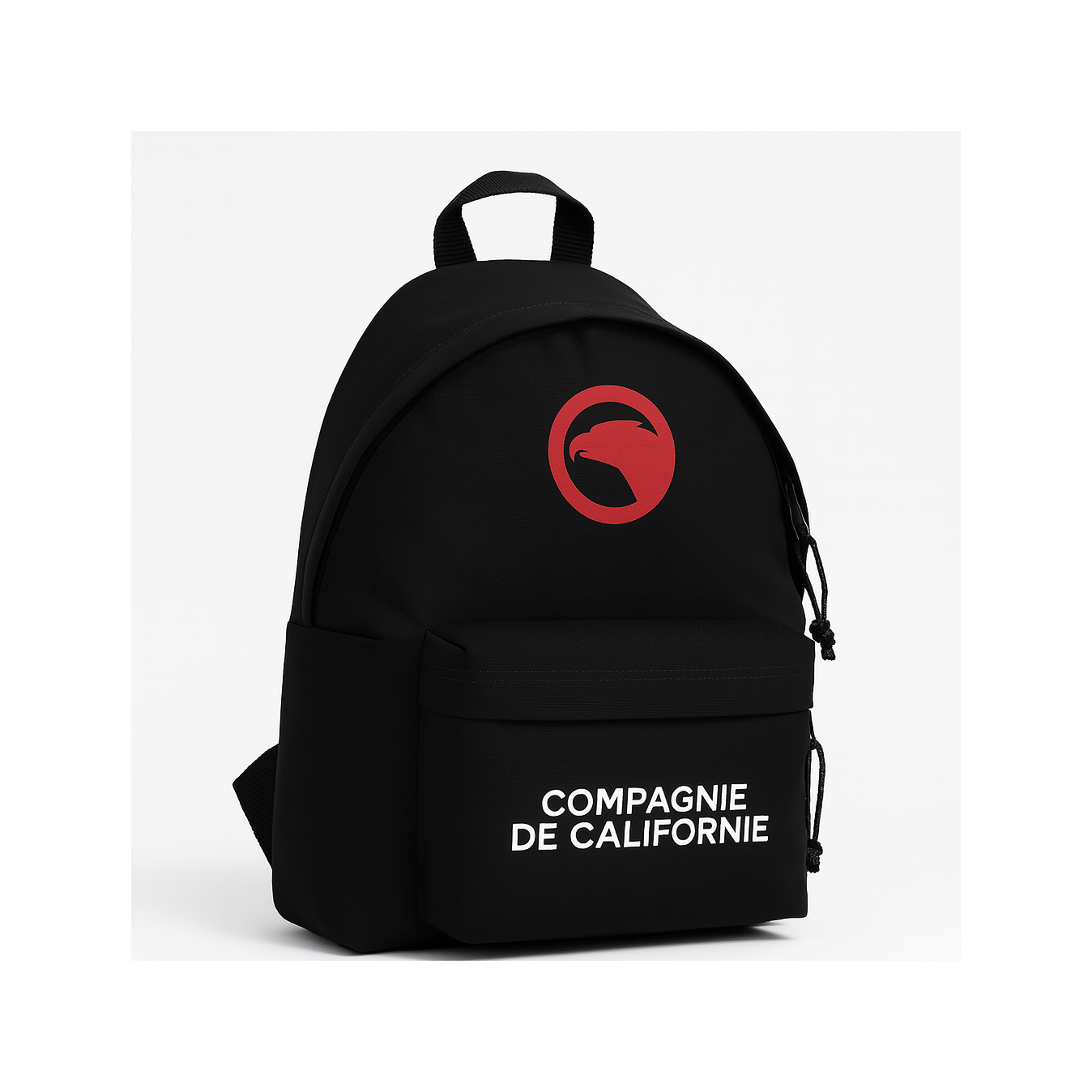 Sac à dos / cartable grand logo noir Compagnie de Californie
