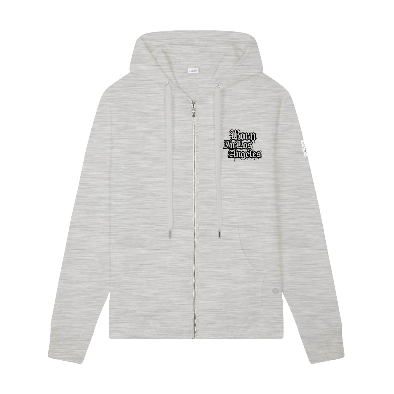 Sweat zippé Born In la gris Compagnie de Californie - photo 2