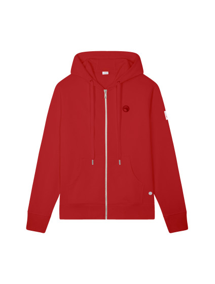 Sweat zippé à capuche rouge Compagnie de Californie
