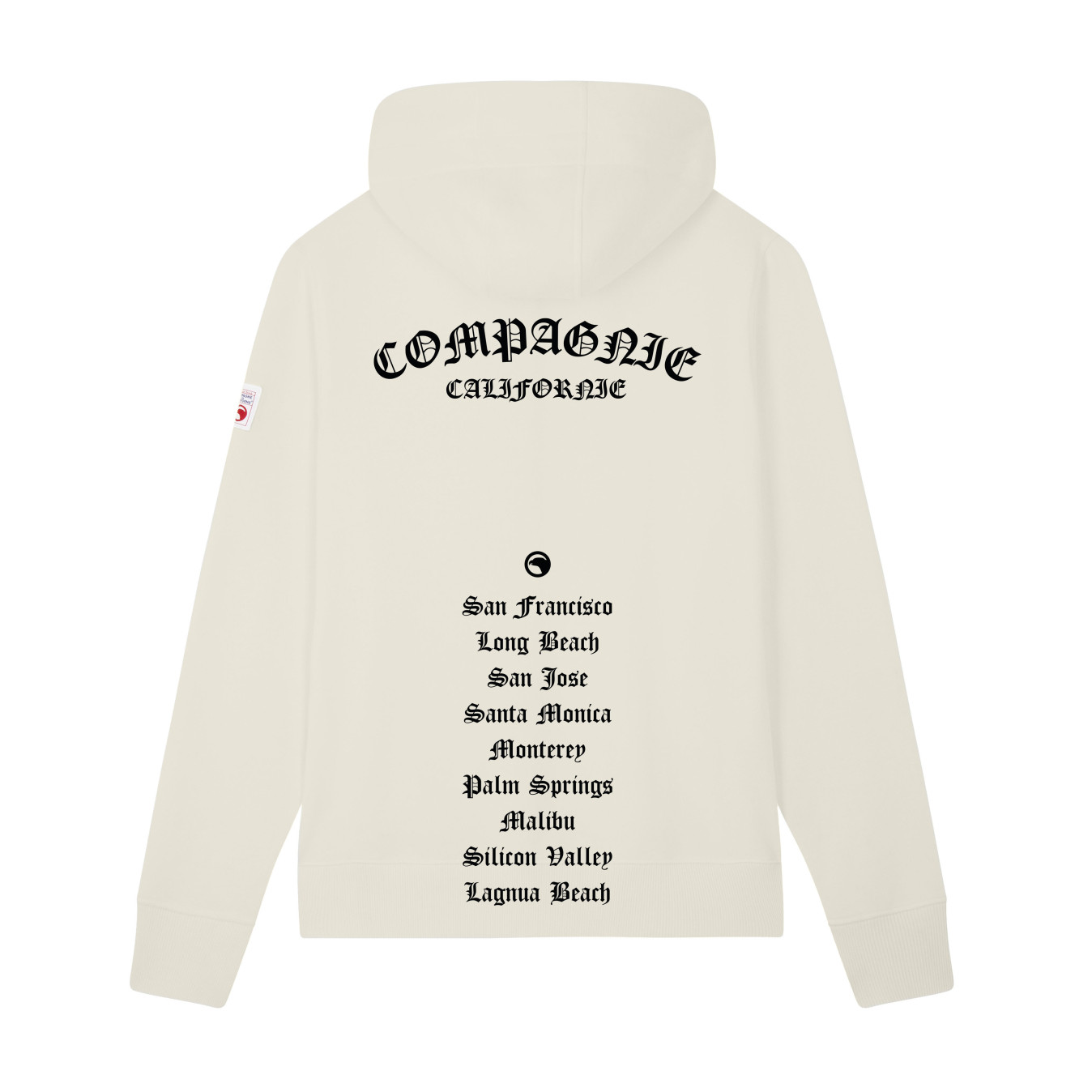Sweat zippé Rainbow blanc cassé enfant Compagnie de Californie