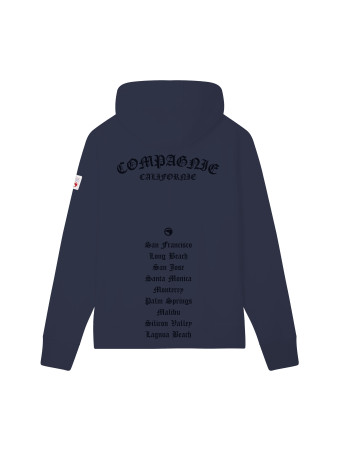 Sweat zippé Rainbow marine Compagnie de Californie