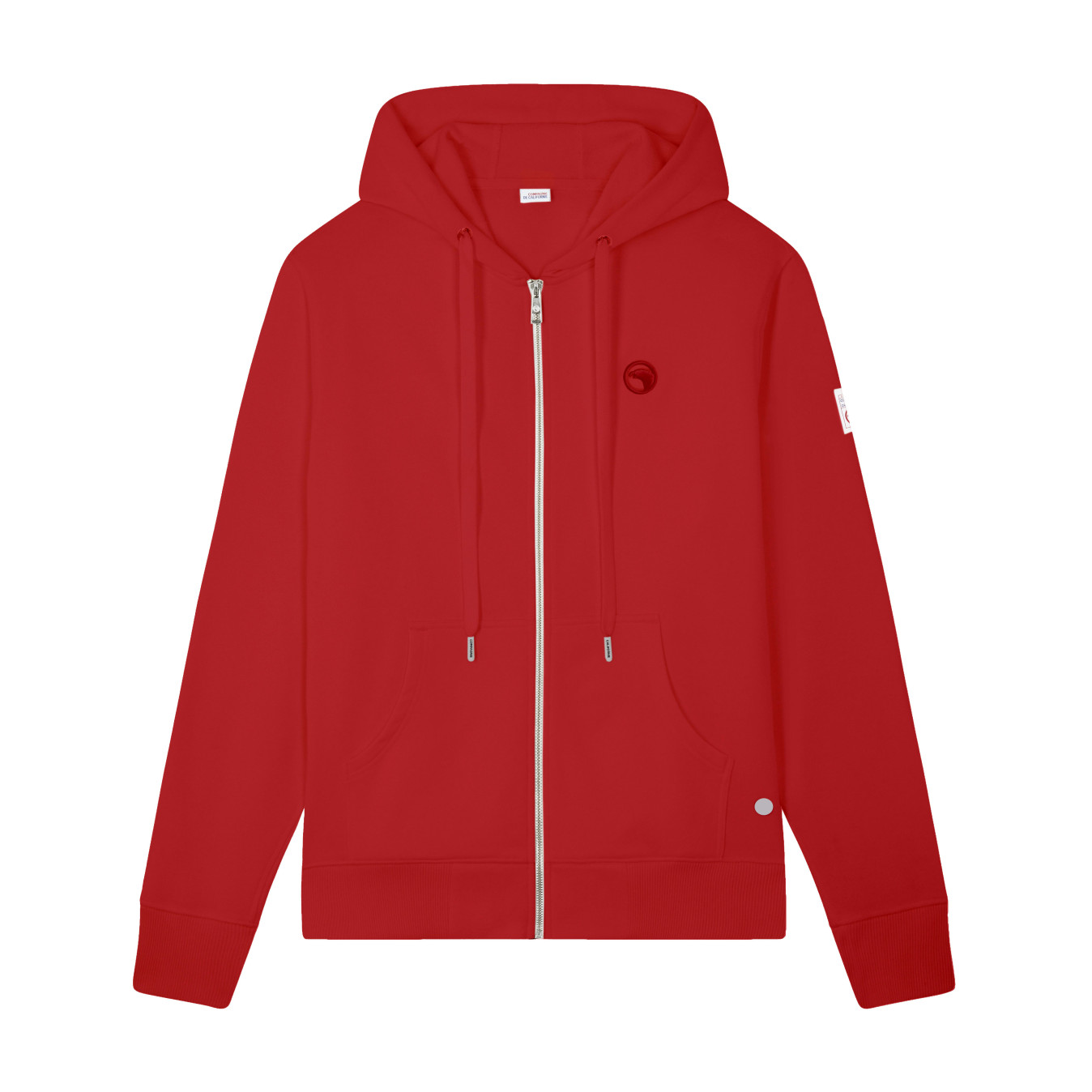 Sweat zippé à capuche rouge Compagnie de Californie