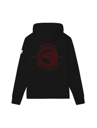 Sweat zippé West 1983 noir enfant Compagnie de Californie
