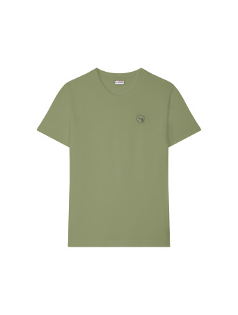 T-shirt Brodé kaki clair Compagnie de Californie