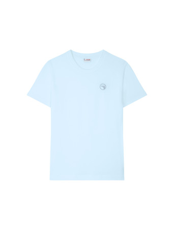 T-shirt Brodé bleu ciel Compagnie de Californie