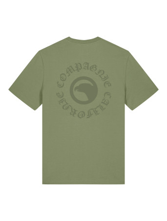 T-shirt Emboss kaki clair Compagnie de Californie - photo 1