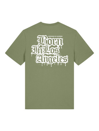 SS26 KIDS T-SHIRT MANCHES COURTES BORN KAKI CLAIR