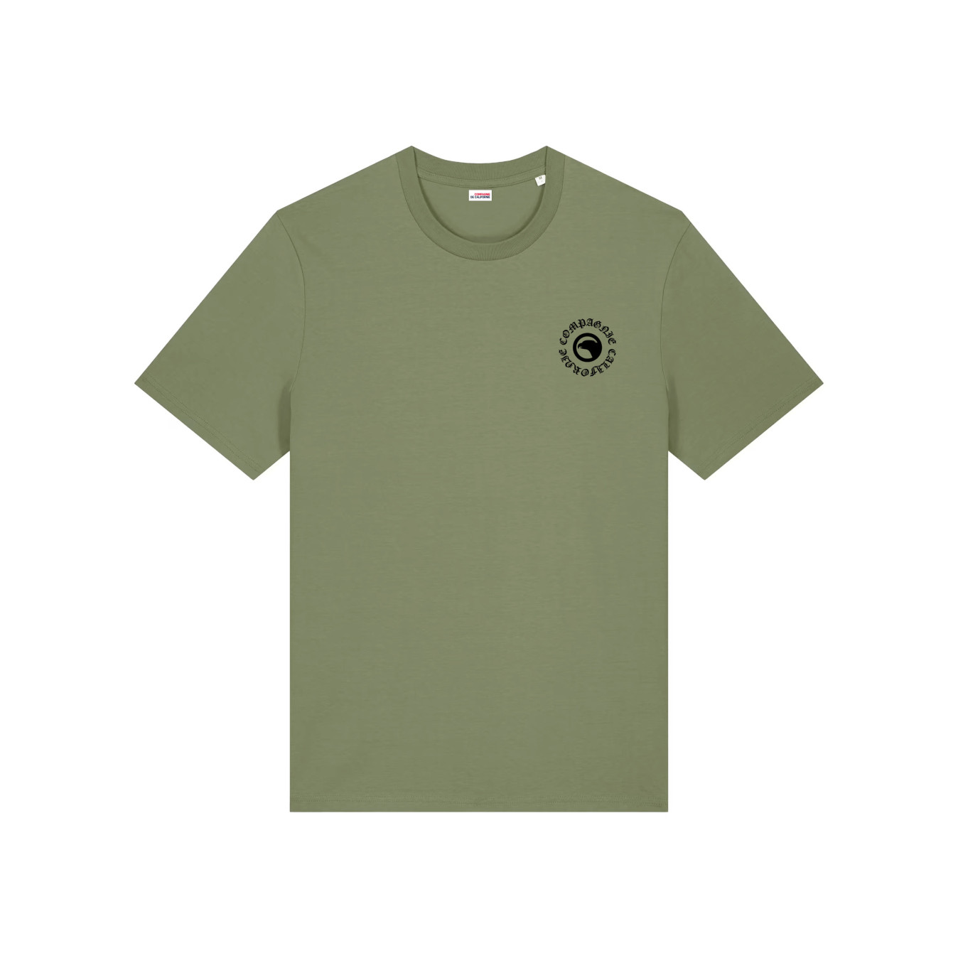 T-shirt Emboss kaki clair Compagnie de Californie - photo 2