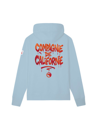 SS26 KIDS SWEAT ZIP GRAPH BLEU CIEL