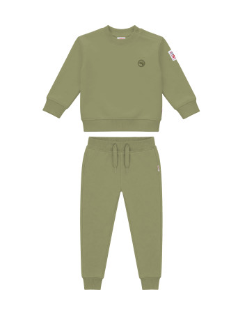 AW26 ENSEMBLE BÉBÉ COL ROND KAKI