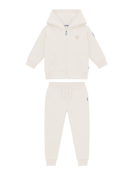Ensemble bébé sweat zippé blanc cassé Compagnie de Californie - photo 1
