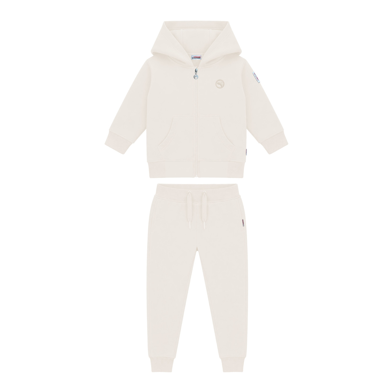 Ensemble bébé sweat zippé blanc cassé Compagnie de Californie - photo 1