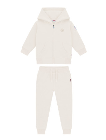Ensemble bébé sweat zippé blanc cassé Compagnie de Californie - photo 1