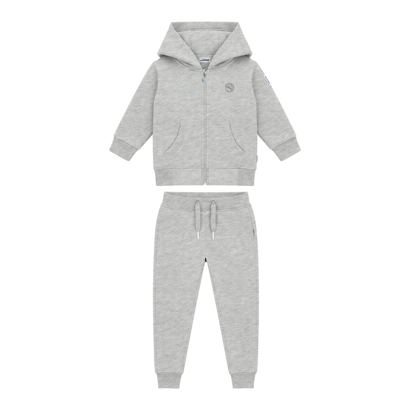 Ensemble bébé sweat zippé gris chiné Compagnie de Californie - photo 1