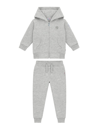 Ensemble bébé sweat zippé gris chiné Compagnie de Californie - photo 1