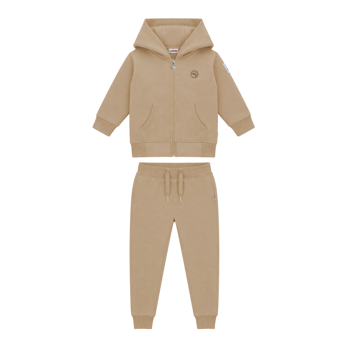 Ensemble bébé sweat zippé beige Compagnie de Californie - photo 1