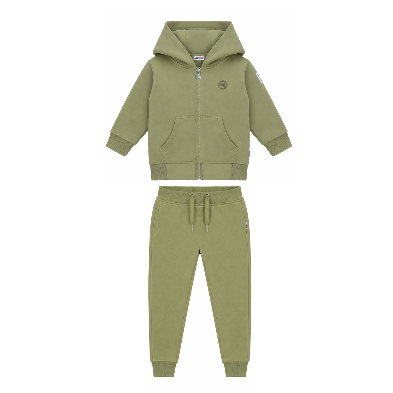 Ensemble bébé sweat zippé kaki Compagnie de Californie - photo 1