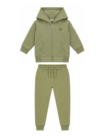 Ensemble bébé sweat zippé kaki Compagnie de Californie - photo 1